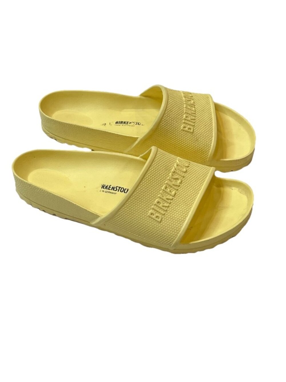 Birkenstock Barbados EVA Slide Sandlas Yellow Sz 41 US 10 Waterproof